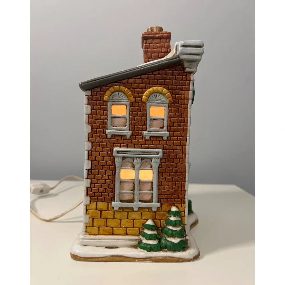 Colonial Village Vintage Dentist Office Light Up Holiday Home Decor Retro